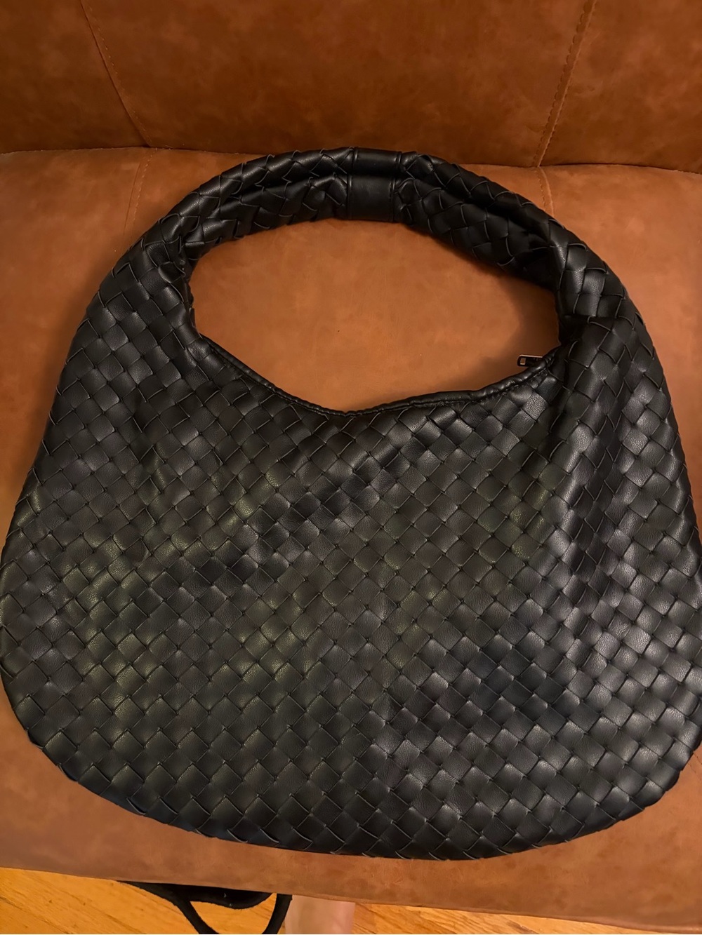 Abercrombie & Fitch Black Woven Hobo Bag - Picture 2 of 3